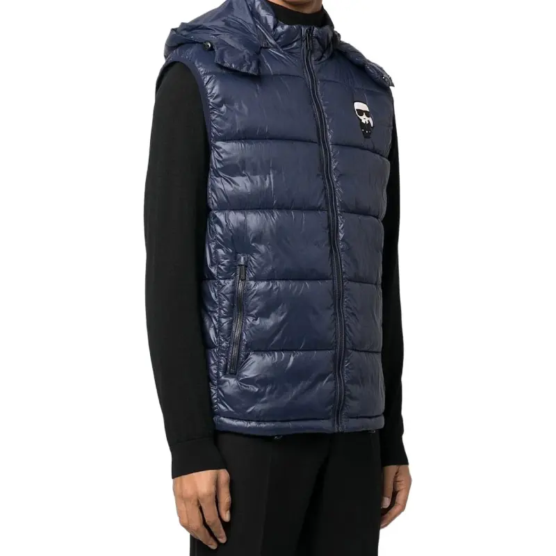 KARL LAGERFELD / Karl Lagerfeld Jeans Vests Men Blue-3