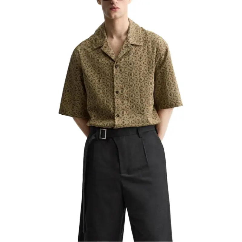 ZARA Shirts Men Light Brown-3