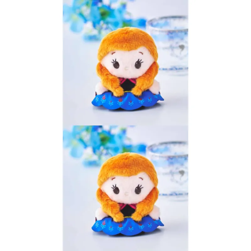 Disney Frozen Series Anna 10th Anniversary Limited Edition Bean Shaped Eyes Dolls Plush Doll 10.5cm Height-2