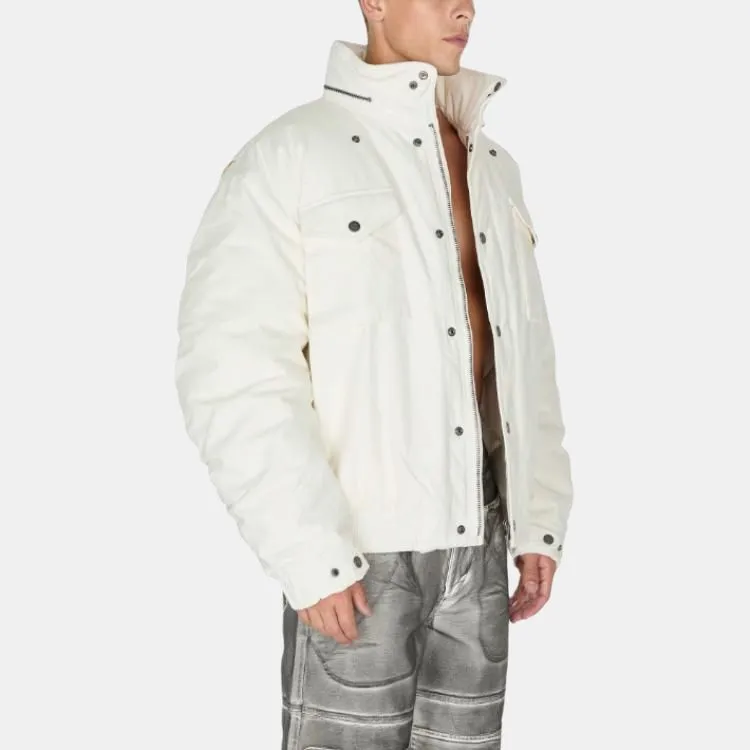 GUESS Jackets & Coats Men's White-1