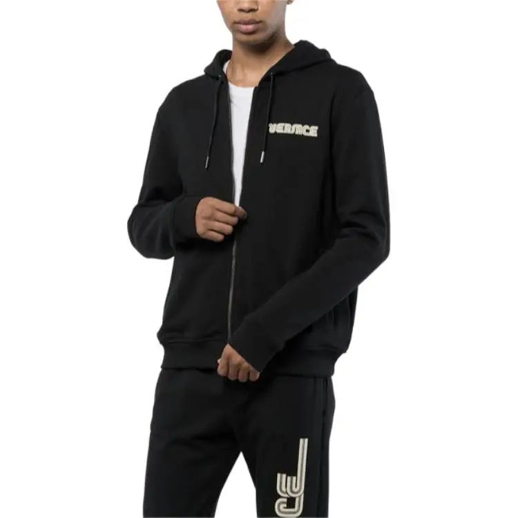 VERSACE Zip Up Drawstring Hoodie-2