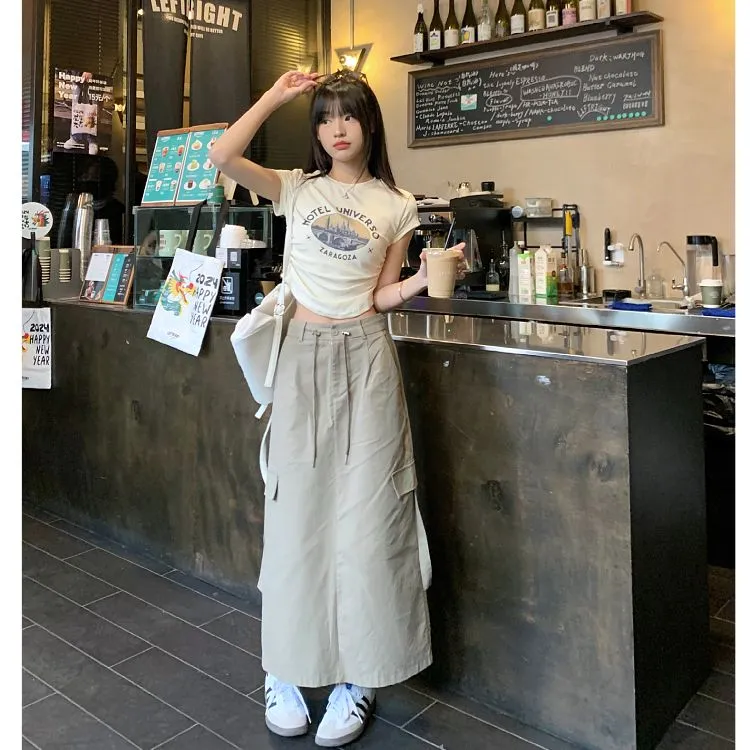 GULIANFEI Casual Long Skirt Women's-5