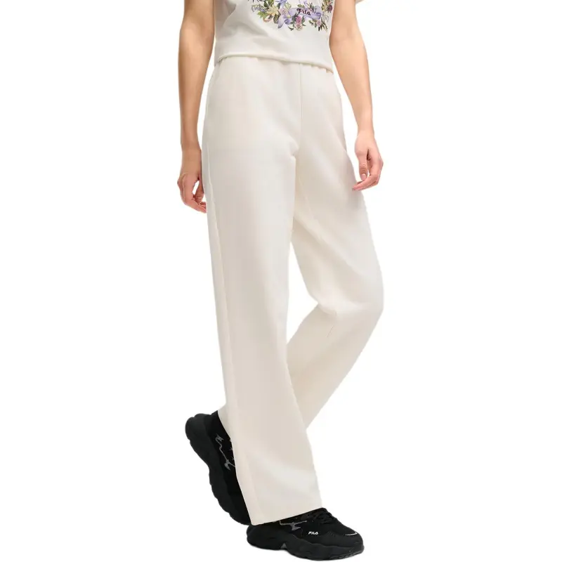 FILA Casual Pants Women's Light Beige White-3