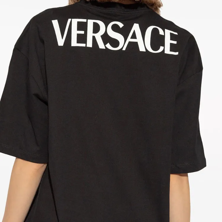 VERSACE Logo Printed Oversized T Shirt-4