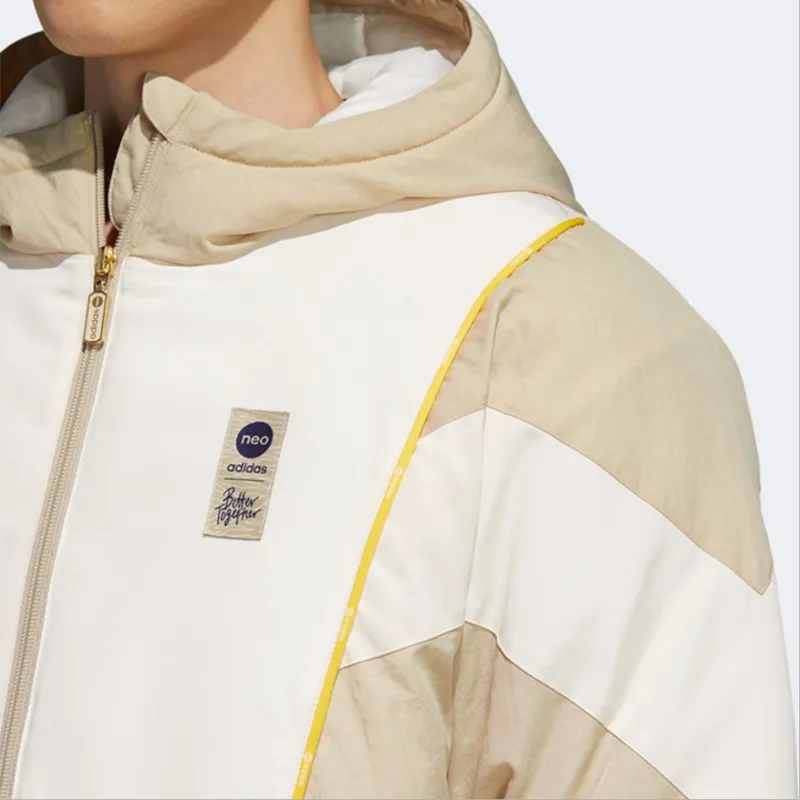 Adidas Neo Puffer Jackets Men Beige-5