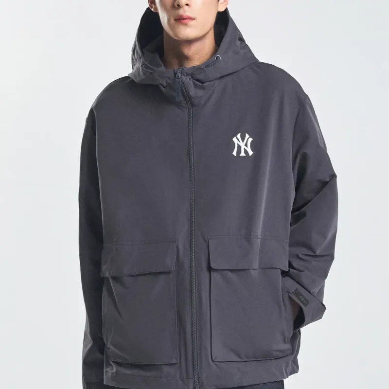 MLB Gorpcore Trench Coat Unisex Gray-2