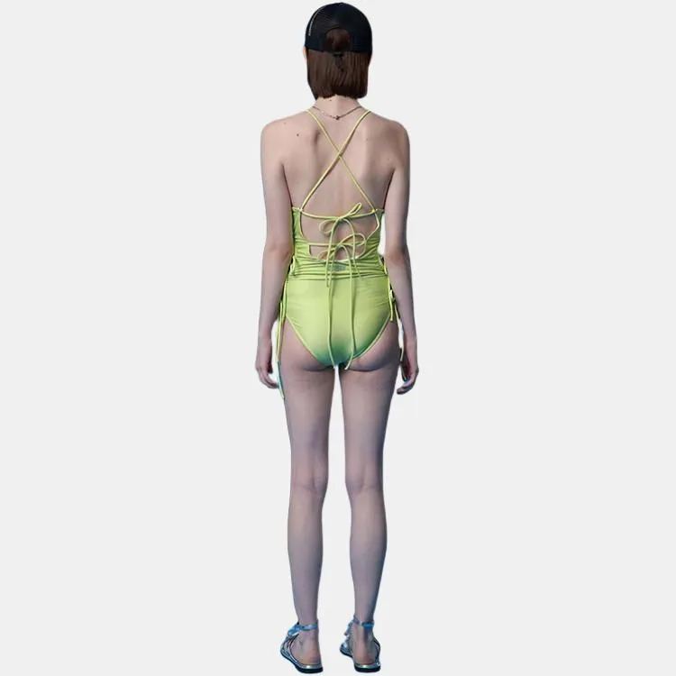 Kirsh One piece Swimsuit Women's Lime Green-5