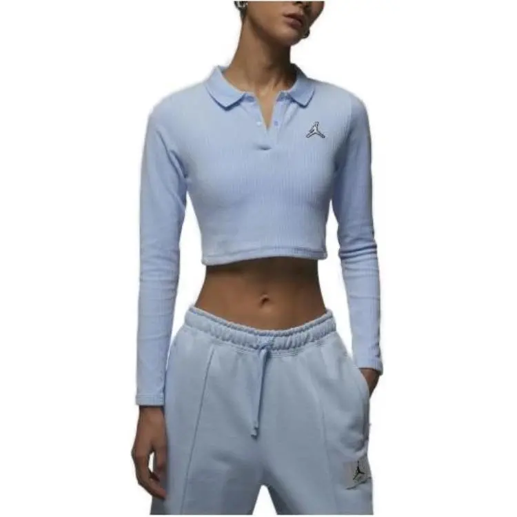 Jordan Crop Tops Women's Ice Blue-3