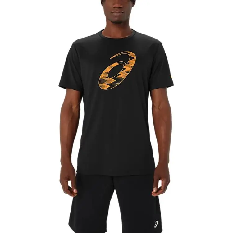 Asics T Shirts Men Black-2