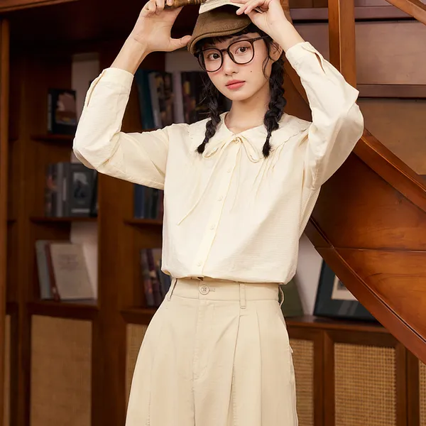 ZIHAN Shirts Women's Beige Gold-3