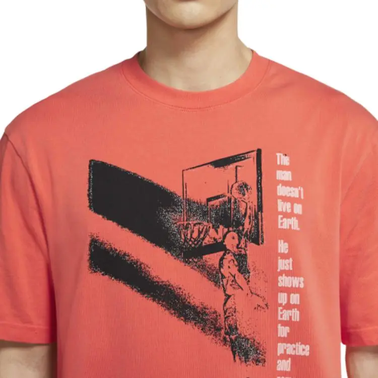 Jordan T Shirt Men's Grass Orange-3