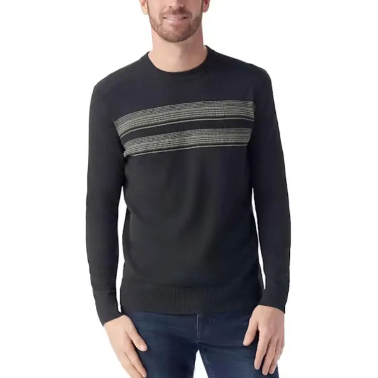 SMARTWOOL Sweater Men's Charcoal/Winter Moss-1