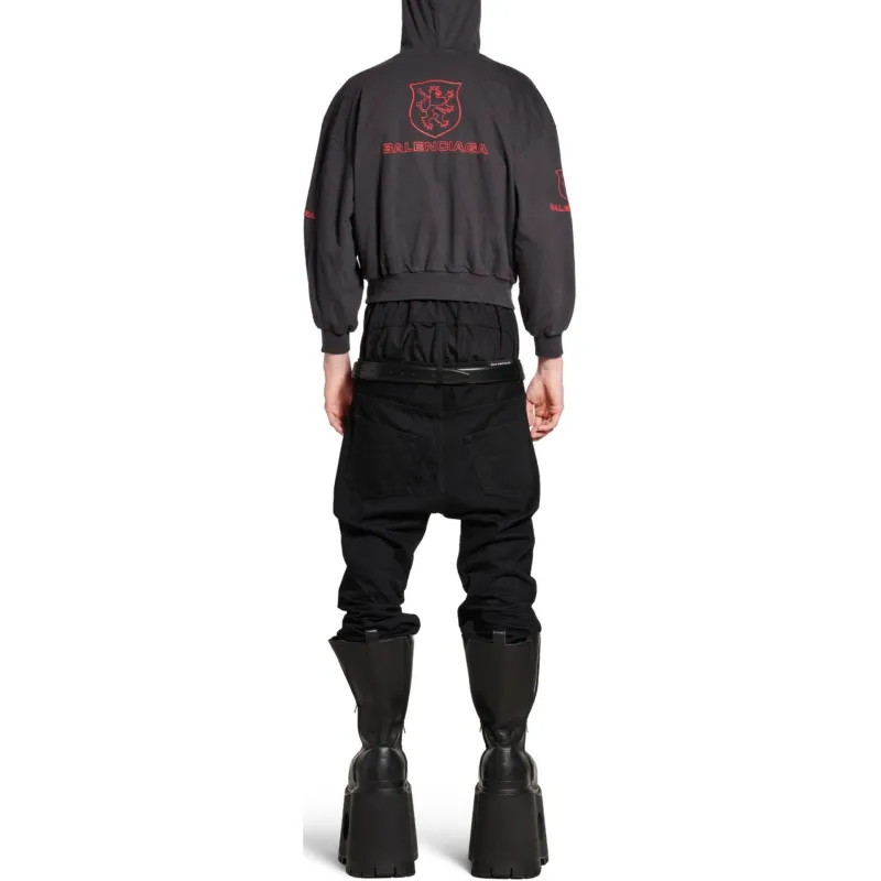 Balenciaga Logo Embroidered Hoodie-3