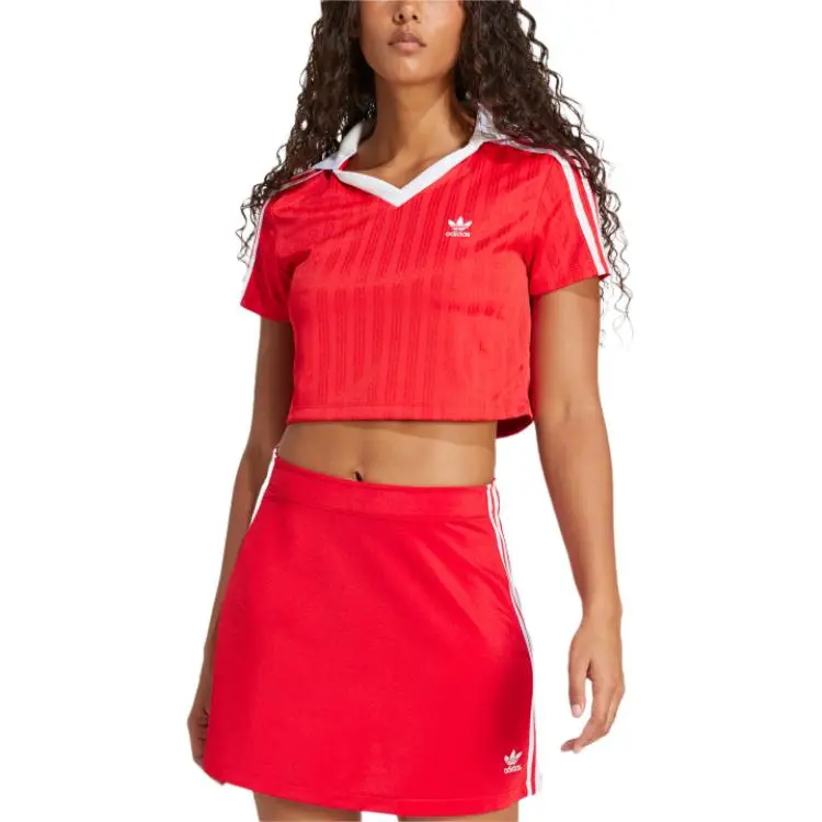 Adidas Originals Polo Shirt Women's Scarlet-1