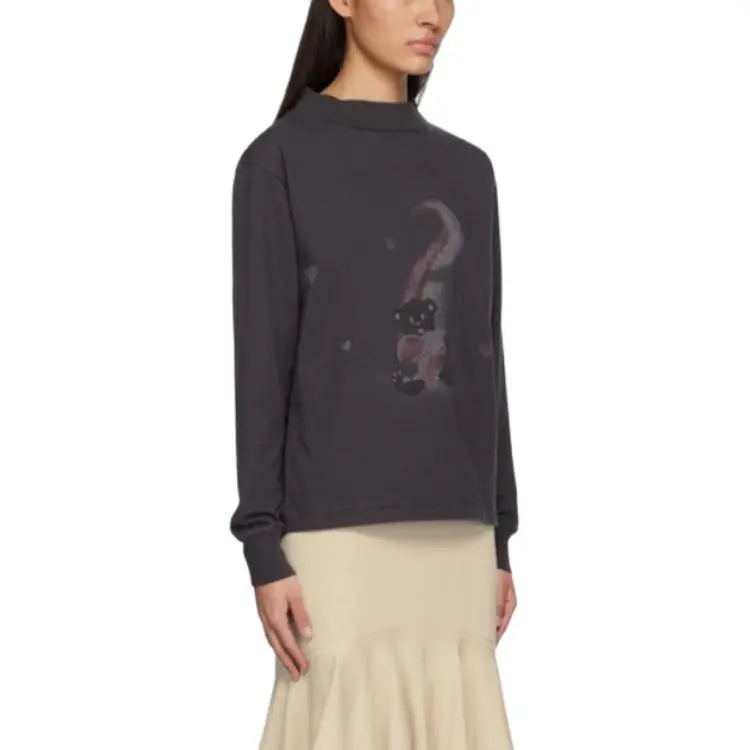 WE11DONE Round Neck Graphic Printed Top-2