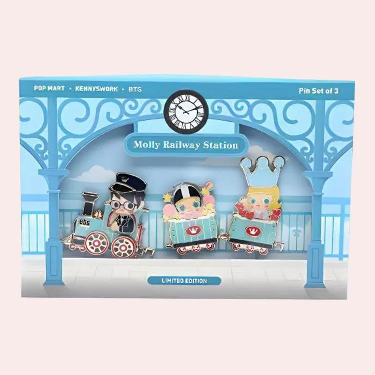POP MART Molly BTS Train Badges-3