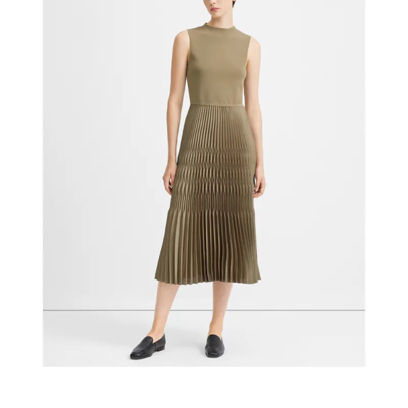 THEORY Sleeveless Dresses Women's Light Umber-4