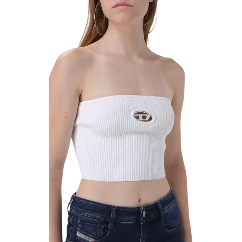 DIESEL M Clarksvillex Logo Plaque Tube Top-4