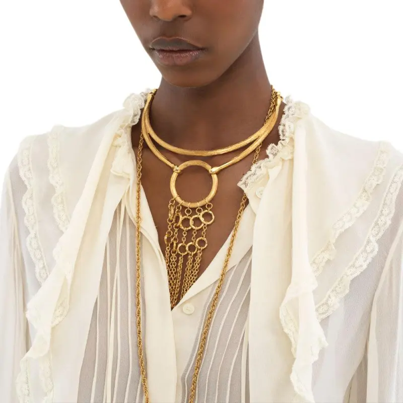 Chloé Ruffle Detailed Long Sleeved Blouse-5
