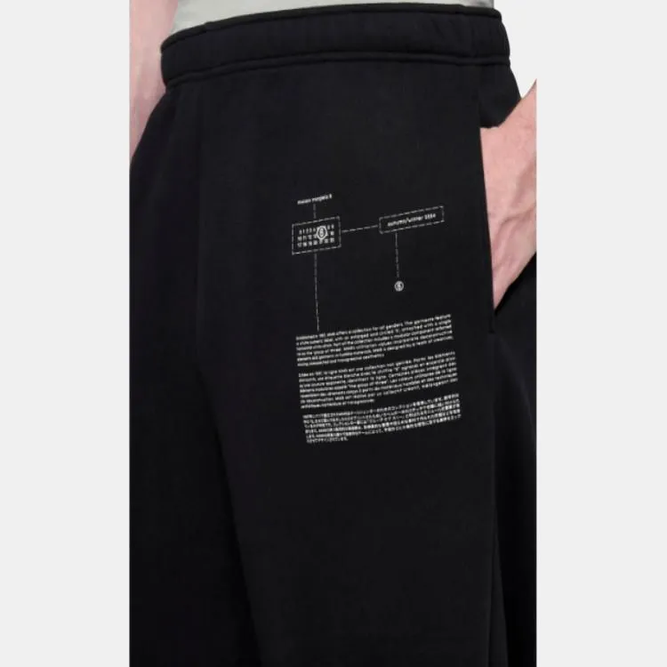 MM6 Maison Margiela Numeric Printed Wide Leg Track Pants-4