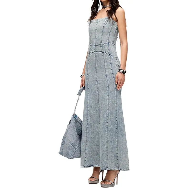 Miss Sixty Slip Dress Women's Light Blue-3