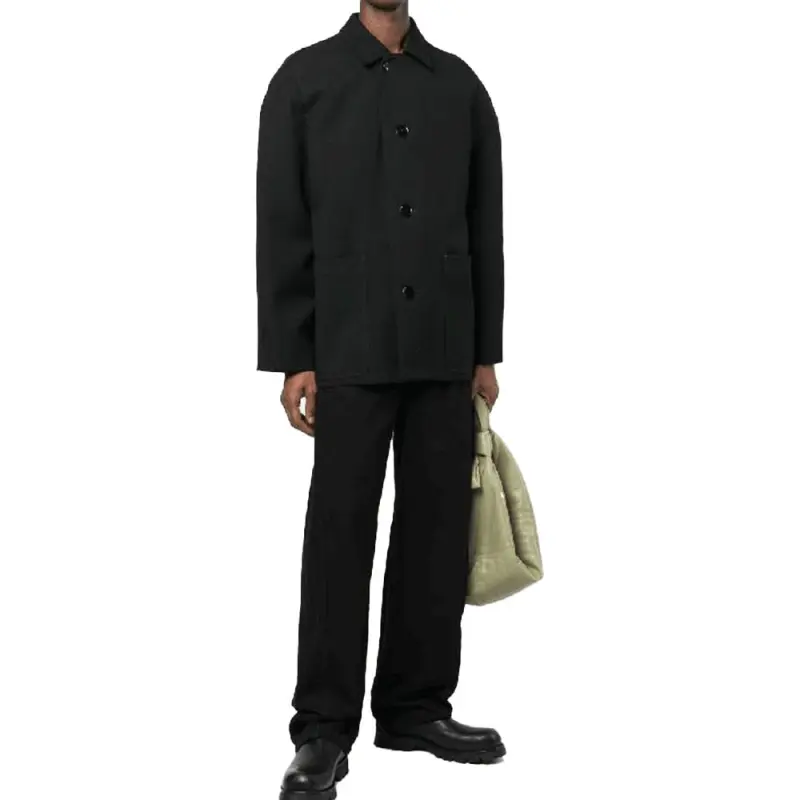 Lemaire Curved shoulder Button front Jacket-4