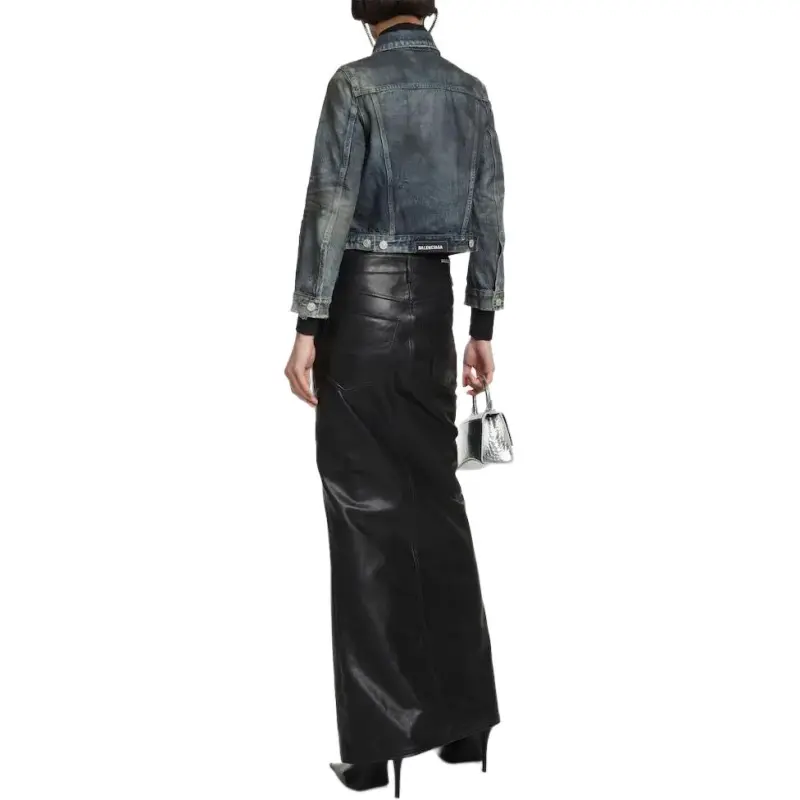 Balenciaga SS23 Denim Jacket Small Size Fit Women's Blue-3