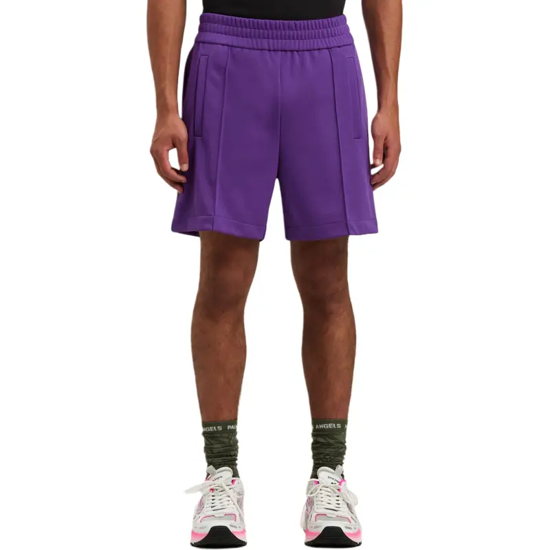 PALM ANGELS Logo Track Shorts-1