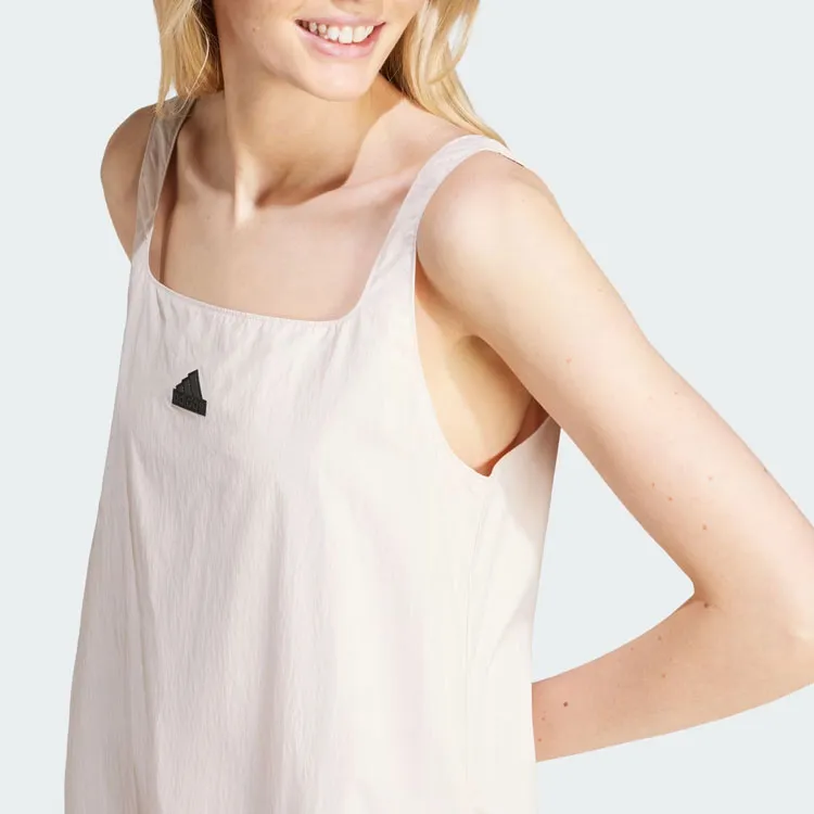 Adidas City Escape Summer Dress Sleeveless Dress Women's Light Pink-4