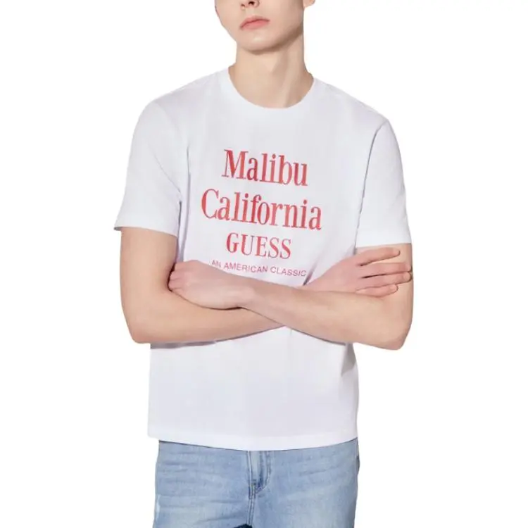 GUESS T Shirts Men White-2