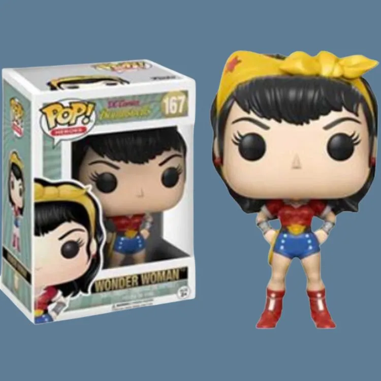 Funko POP! Collection HEROES Beautiful Cover Wonder Woman Chibi Figures-4