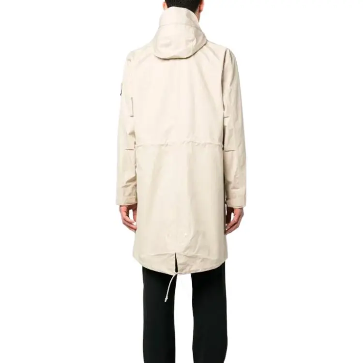 STONE ISLAND 704f1 Weatherproof Cotton Canva Jackets & Coats Men's Ecru-4