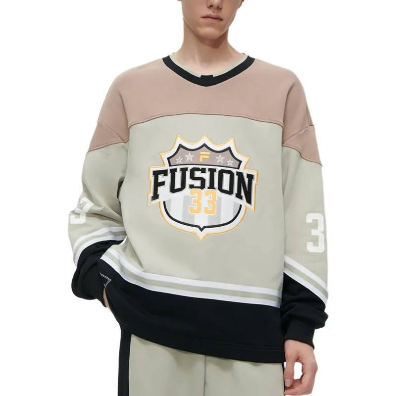 FILA FUSION Sweatshirt Men's Gray Duckling-2