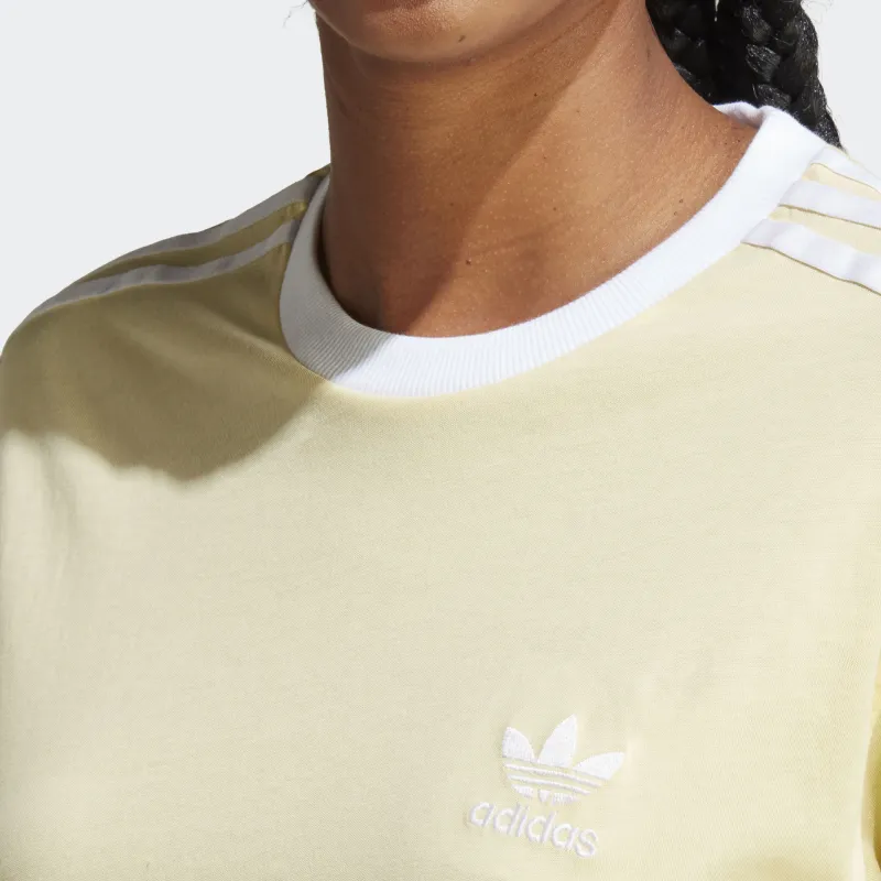 Adidas Originals 70s Drop Shoulder Sleeve T Shirt Women's Yellow-5