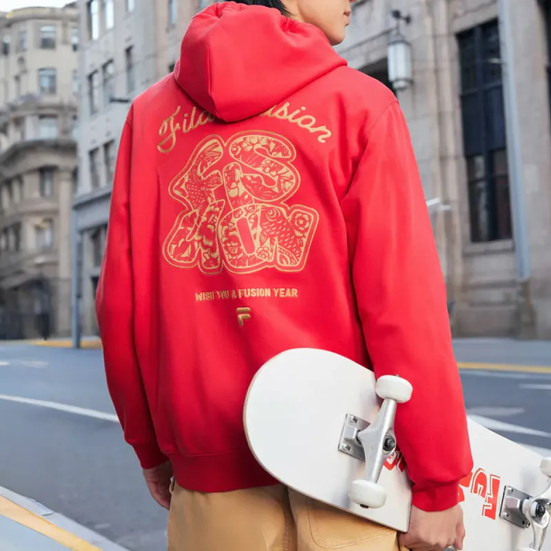 FILA FUSION FW24 Sweatshirt Unisex Red-3