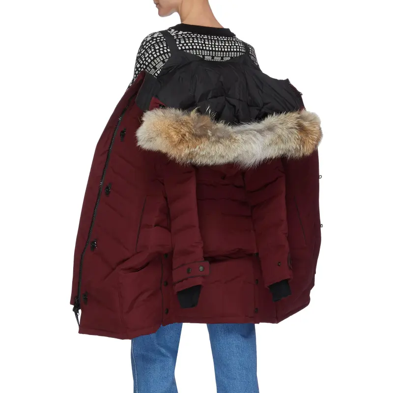 Canada Goose Shelburne Series Down Jacket Women's Red-3