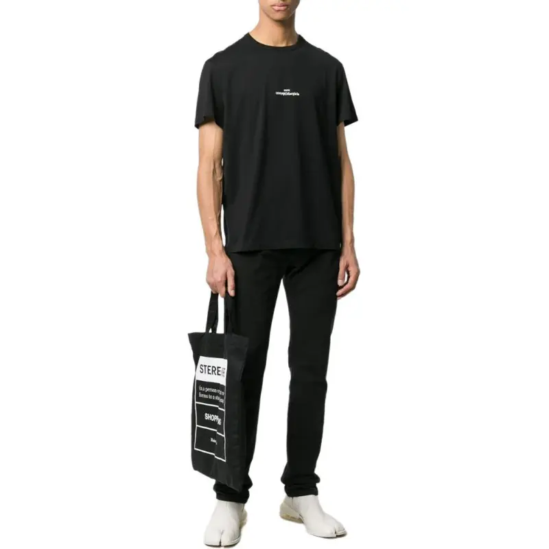 Maison Margiela Logo Printed Crewneck T Shirt-3