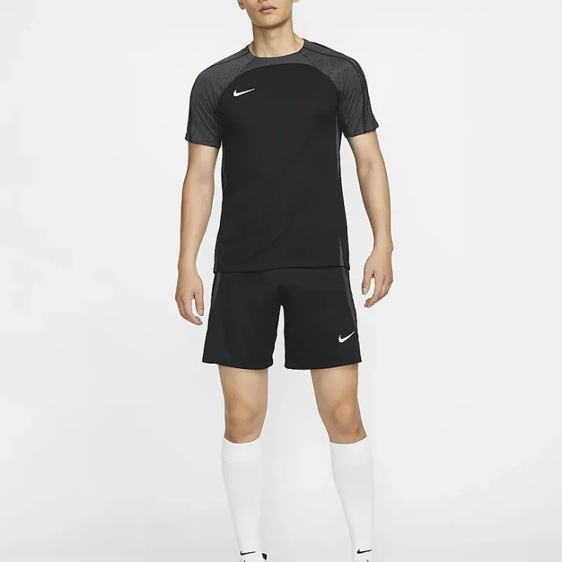 Nike DRI FIT Soccer Jerseys Men's Black/Coal Black/White-3