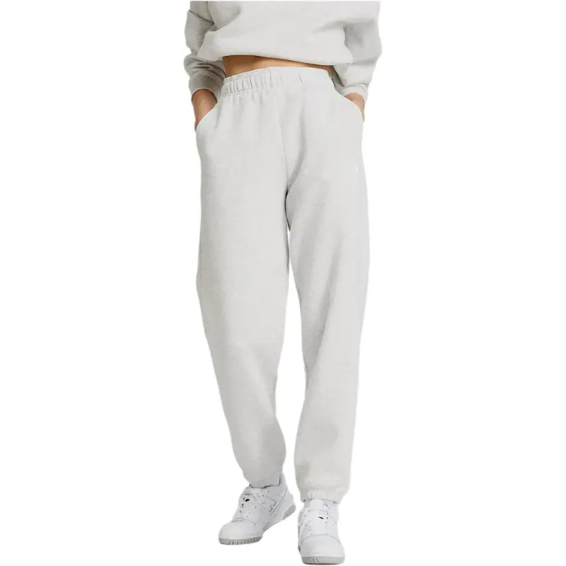 New Balance Sport Essentials Fleece Jogger Knitted Sports Pants Women's White-3