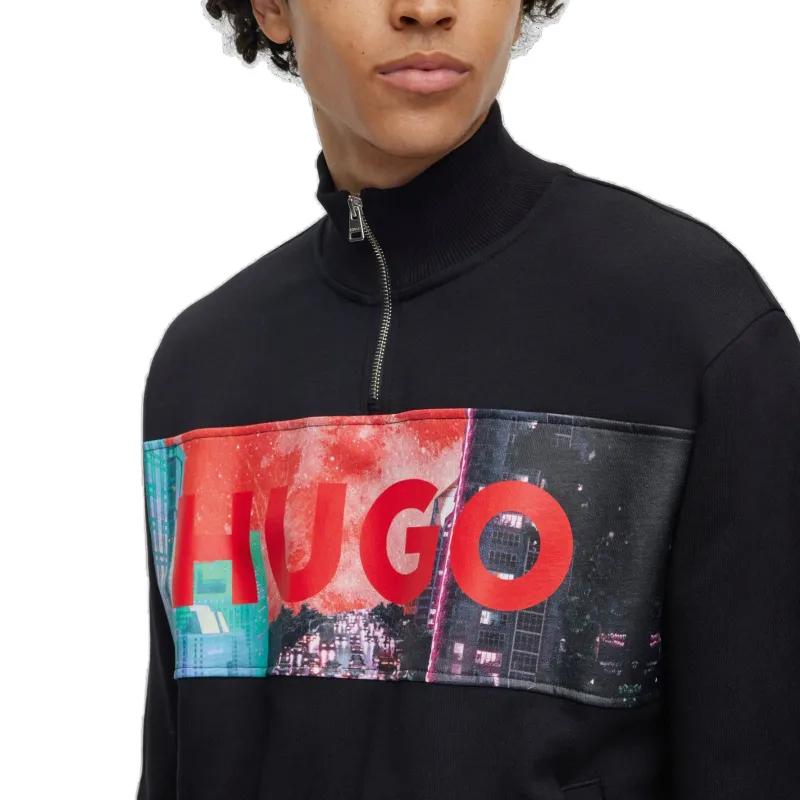 HUGO BOSS SS23 Sweatshirt Men's Black-4