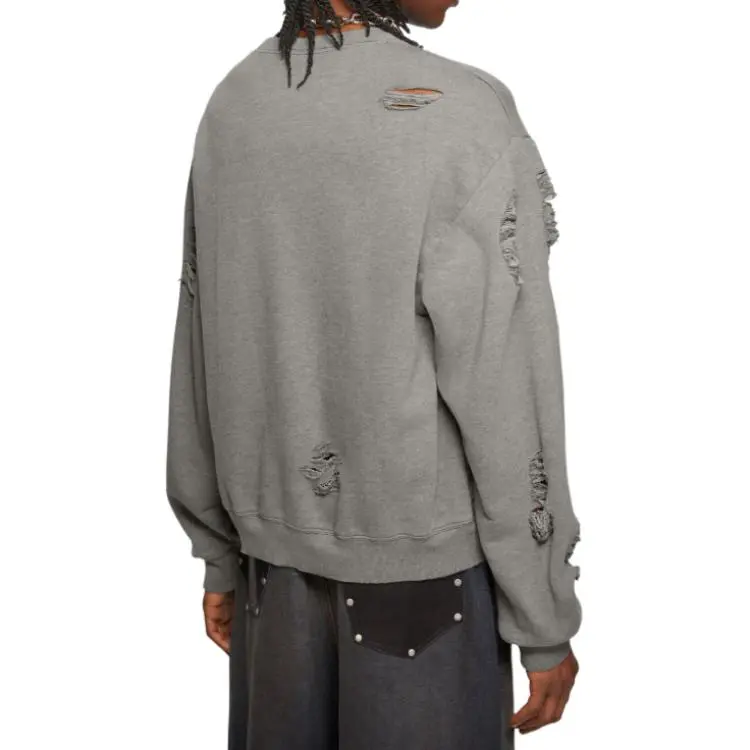 Acne Studios Distressed Logo Printed Sweatshirt-4