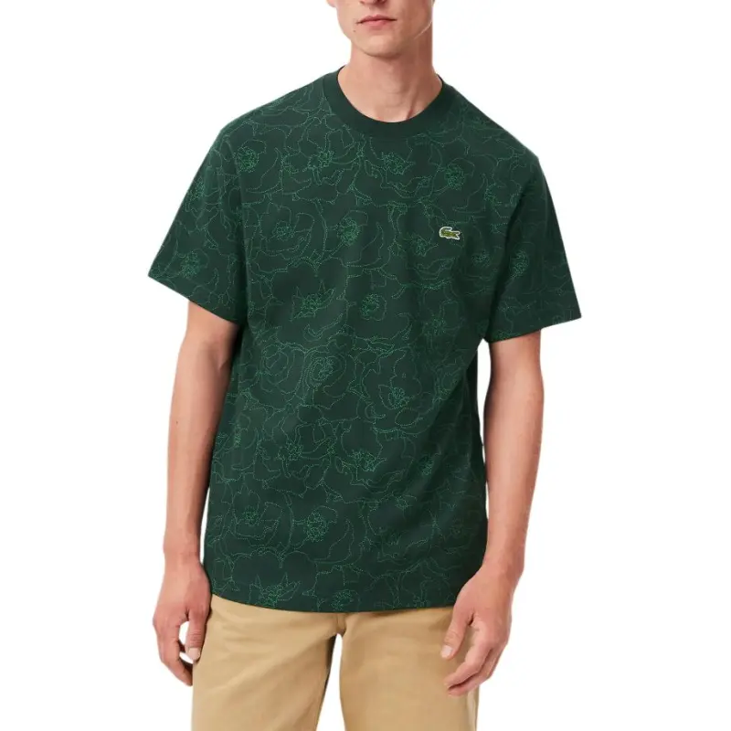 LACOSTE T Shirt Men's Medium Pea Green-1