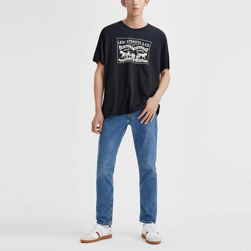 Levis T Shirts Men Black-2