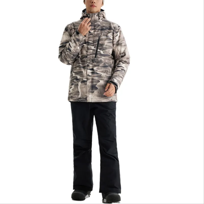 Columbia Water Resistant Windproof Warm Heat Reflective Windbreaker Jacket Men's Camouflage-4