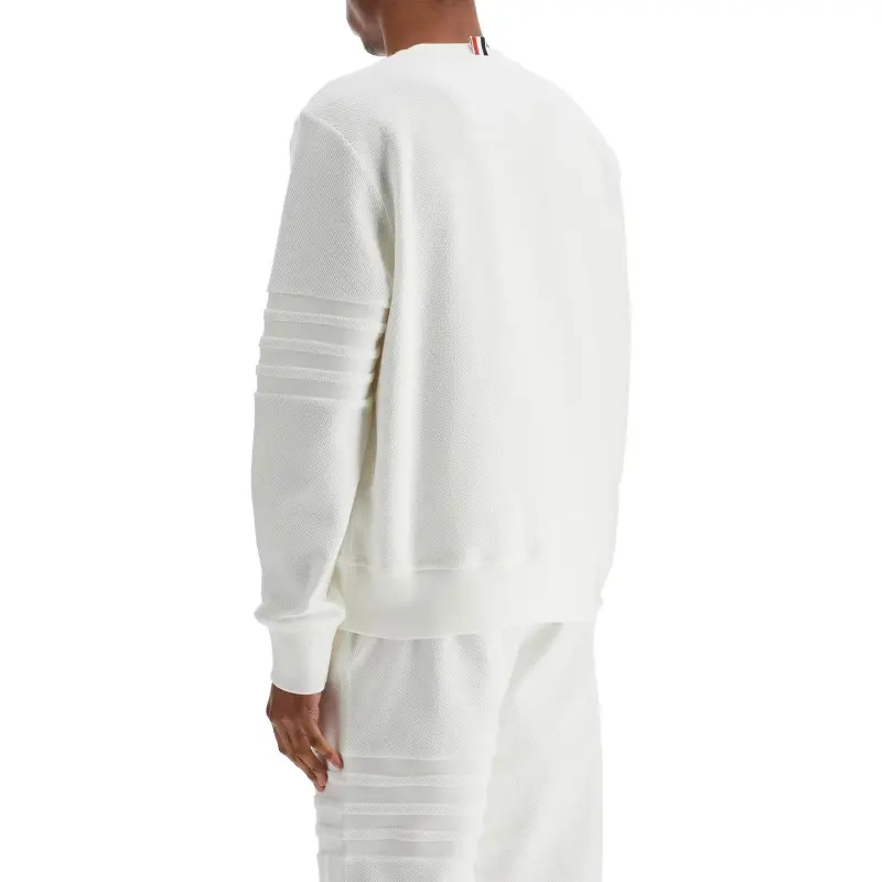 THOM BROWNE 4 Bar Striped Crewneck Sweatshirt-1
