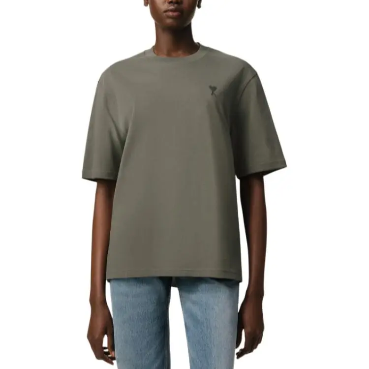 Ami Paris Ami De Coeur Crewneck T Shirt-2