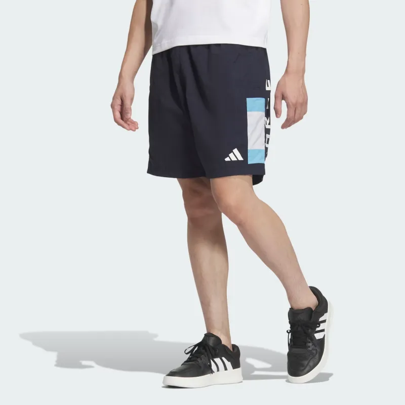 Adidas 3 StripesWarding SS25 Casual Shorts Men's Legend Ink-3