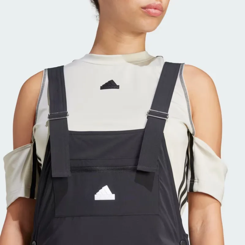 Adidas Dance All Gender Woven Dungarees Overalls Women's Black-5