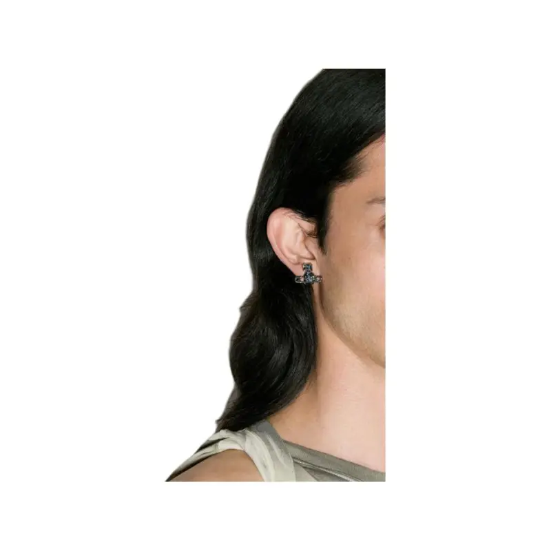 Vivienne Westwood Brass Stud Earrings Men's Gray-3