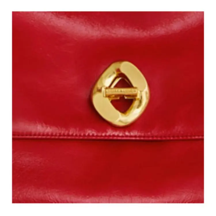 REBECCA MINKOFF Leather Crossbody Bag Shoulder Bag Large Size Women's Red-3